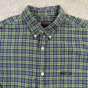 Polo Jeans Company Ralph Lauren Button Front Shirt XL Plaid Cotton Casual VTG